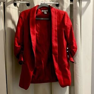 H&M red blazer size 6 US
